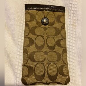 Ladies vintage Coach cloth Phone Case